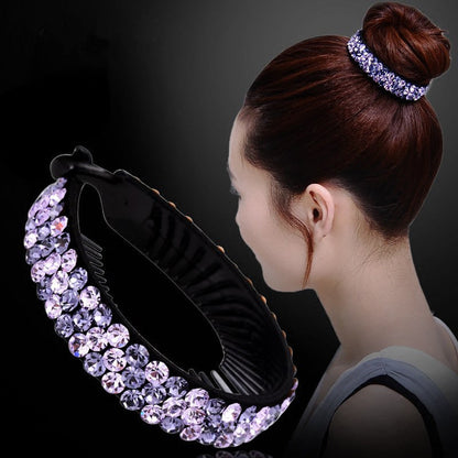 Rhinestones hair claws with sparkling crystal accents, decorative hair accessories by My Store