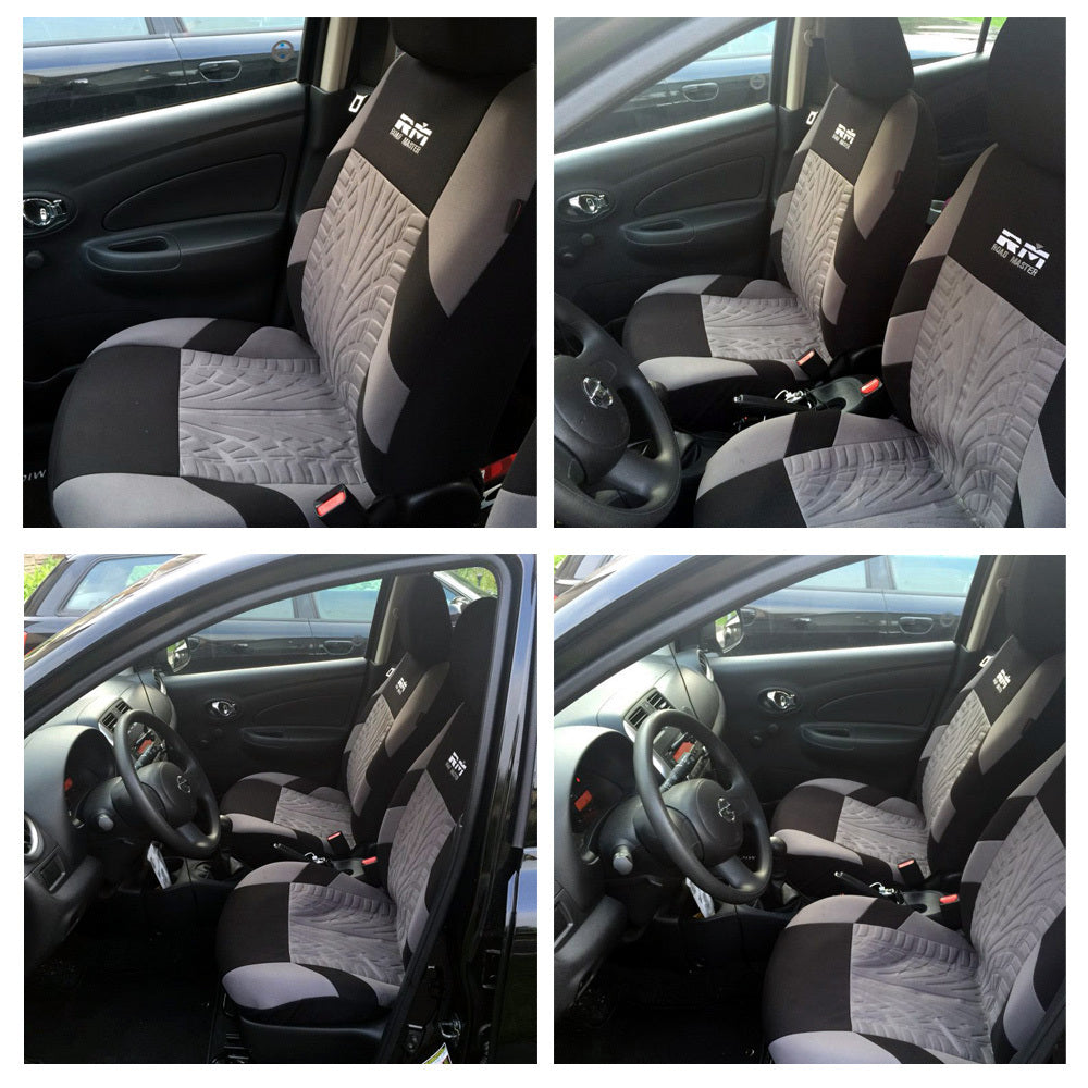 General Motors seat cover in a durable black design for vehicle seats