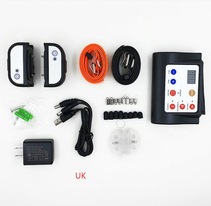 Electric dog fence system with wireless transmitter and adjustable receiver collar by My Store