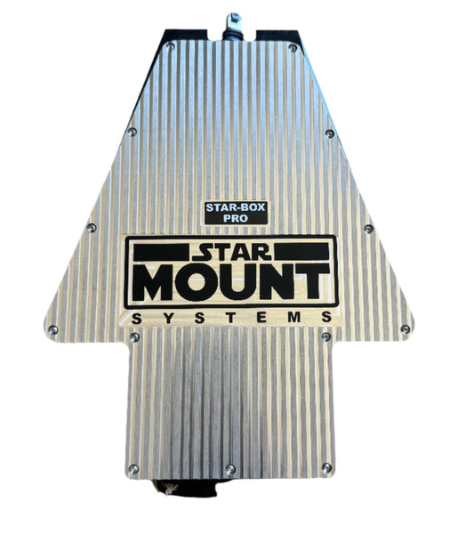 Star-Mount Explorer Pro Bundle for Gen 3 Starlink 12V conversion kit with mounting hardware, designed for secure satellite dish installation.