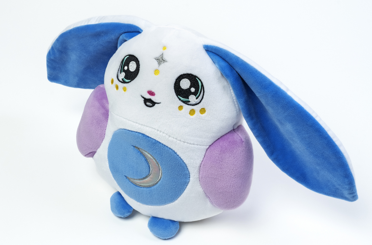 Soft Moon Pals 1.5lb Squish Plush Marshmallow toy with a cute, fluffy design perfect for cuddling and playful comfort.