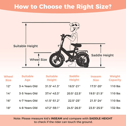 Pink kids bike with 12-18 inch wheels, stars and moon design, featuring training wheels, suitable for young children.
