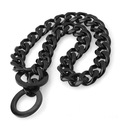 Stainless steel pet casting coarse traction chain with durable linked design