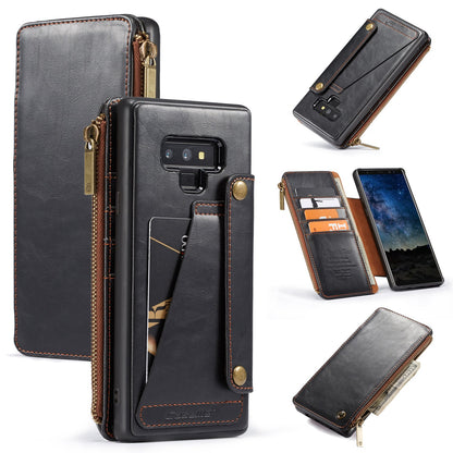 Leather flip phone case in protective cover design