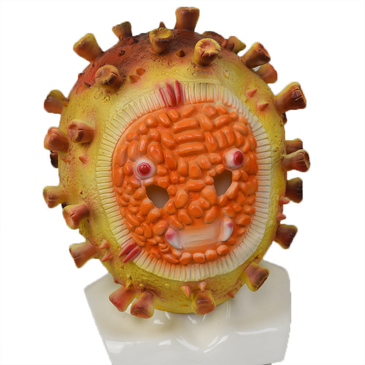 Halloween virus latex headgear mask in a detailed, creepy design