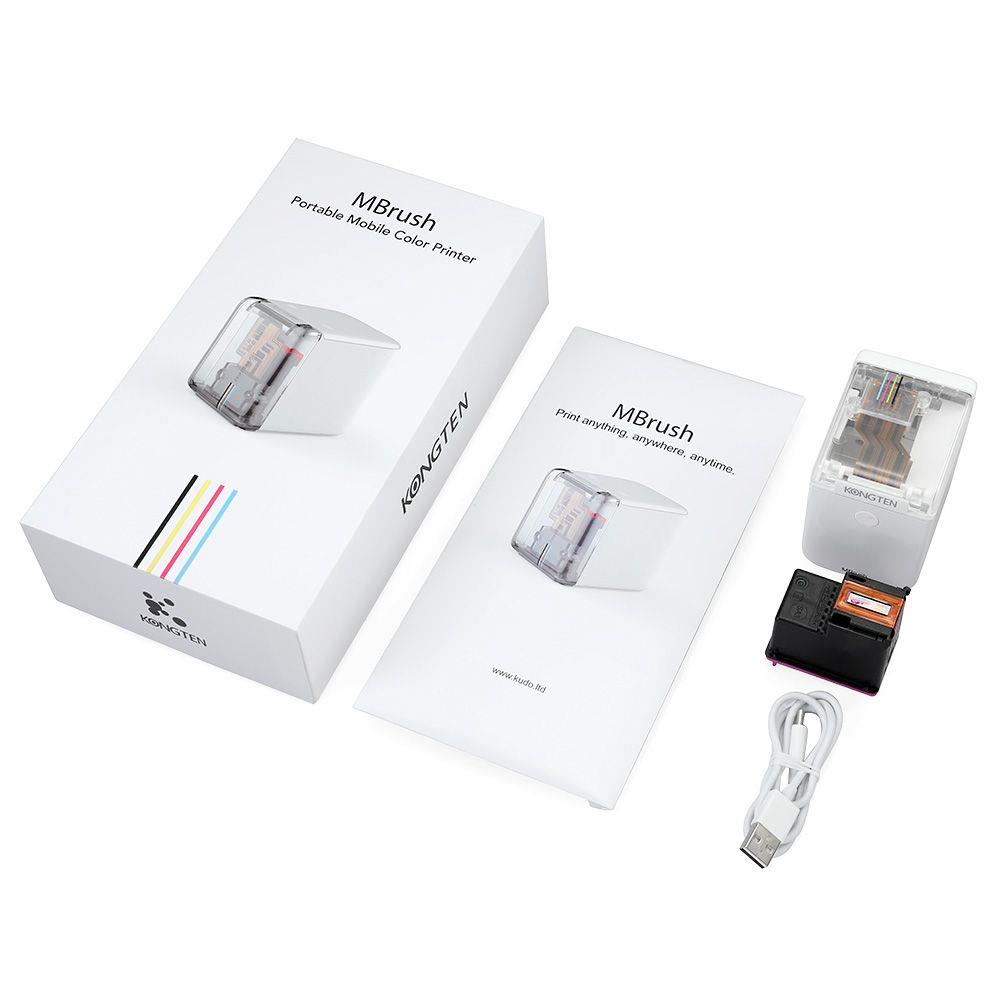 Color portable printer by My Store, compact wireless device for on-the-go printing
