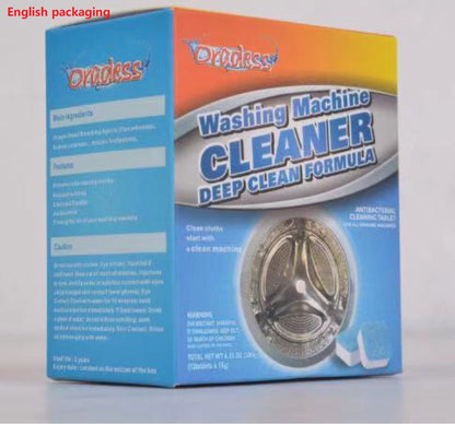 Washing machine tub bomb cleaner tablet for cleaning and deodorizing laundry machine interiors