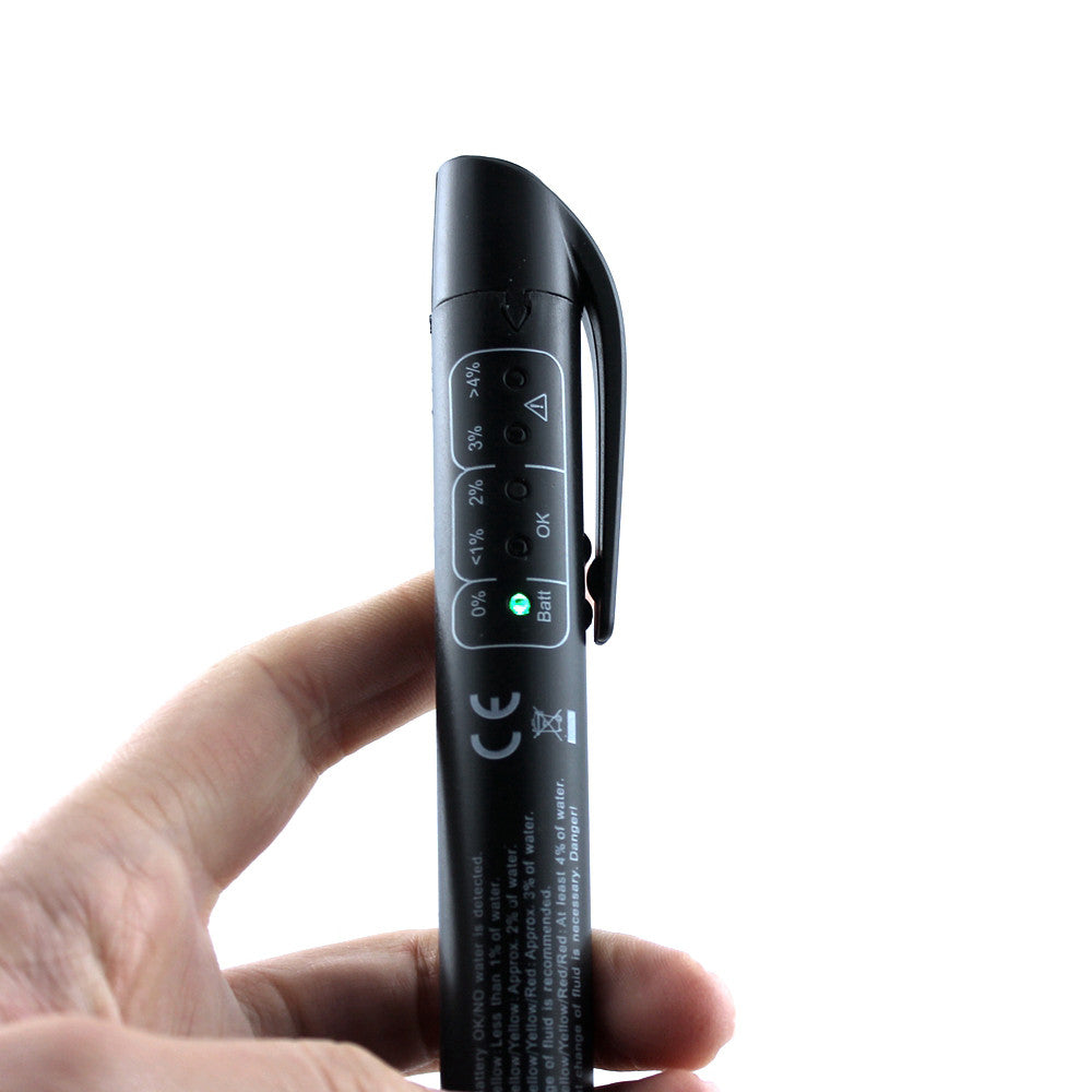 Brake fluid detector tool, portable automotive tester with digital display