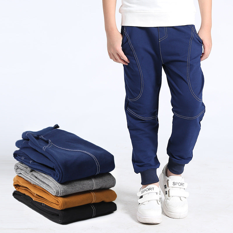 Boys' sports trousers by My Store, athletic fit with elastic waistband and tapered legs