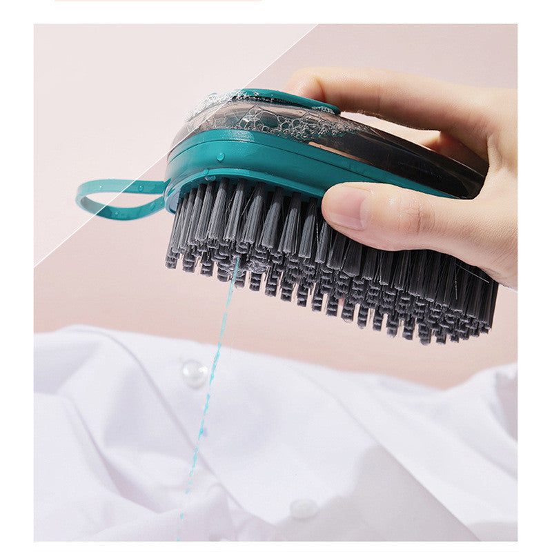 Multifunctional automatic liquid cleaning brush, soft shoe brush for washing shoes and clothes, household laundry brush