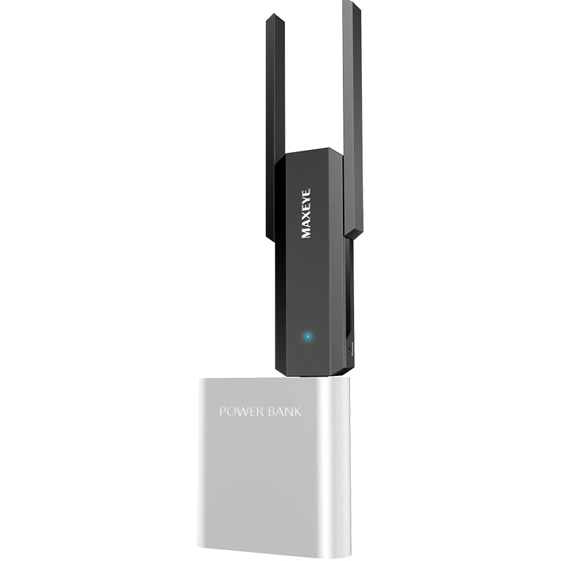 Wireless signal amplifier by My Store with compact black housing and visible antenna ports