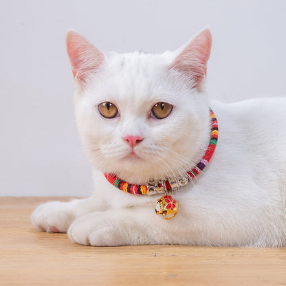 Ethnic style bell collar by My Store, featuring a decorative bell-shaped pendant and textured design