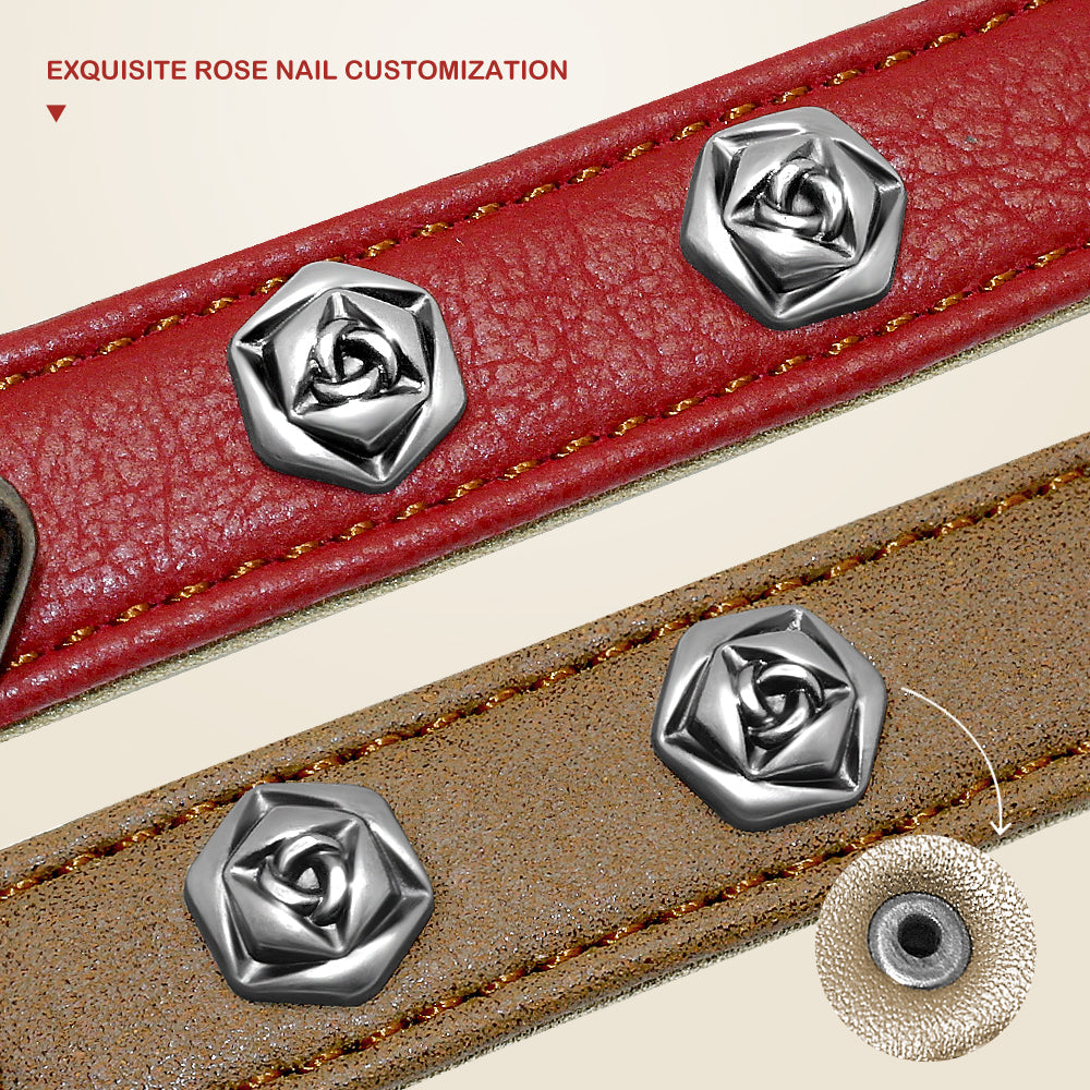 Pet leather collar, type 7, by My Store