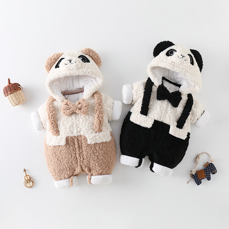 Thickened fleece-lined winter baby going-out clothes in soft warm fabric, My Store brand