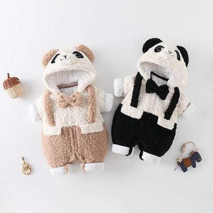 Thickened fleece-lined winter baby going-out clothes in soft warm fabric, My Store brand