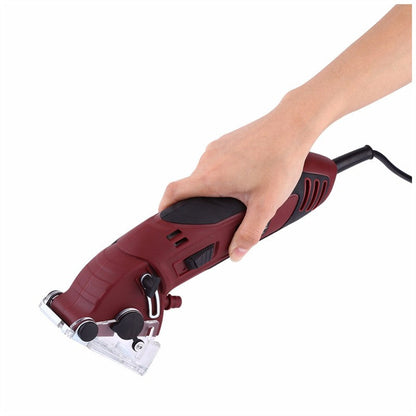ROTORAZER handheld saw with compact circular blade design 񟿿