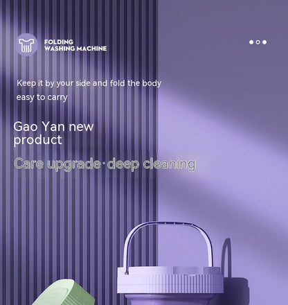 Plastic folding automatic washing machine for underwear, socks, baby clothes, and pet clothes