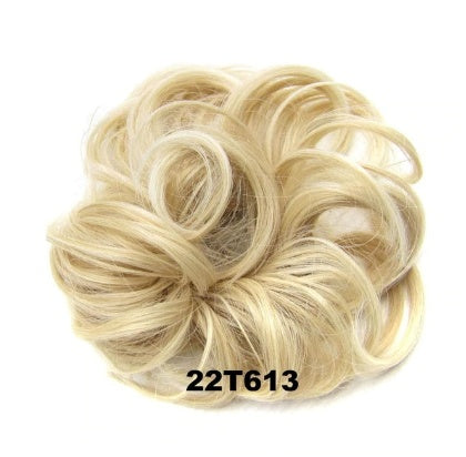 Hair ring accessory, close-up view of minimalist circular design and smooth finish