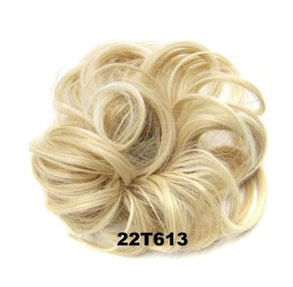 Hair ring accessory, close-up view of minimalist circular design and smooth finish
