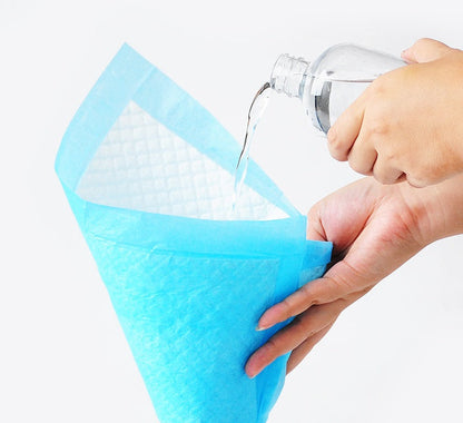 Disposable thickened pet diapers with absorbent design, shown in product packaging