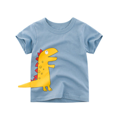 Dinosaur kids T-shirt featuring a playful dinosaur design on a soft fabric shirt