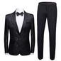 3 Piece Suit Slim Fit Blazer Pants & Vest Men's