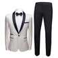 3 Piece Suit Slim Fit Blazer Pants & Vest Men's