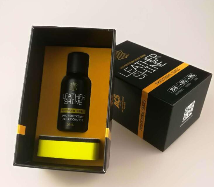 Car leather seat gloss protector product bottle for automotive interior care