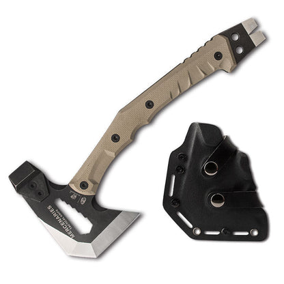 Mercenary Tactics military camping axe with durable tactical design and ergonomic handle