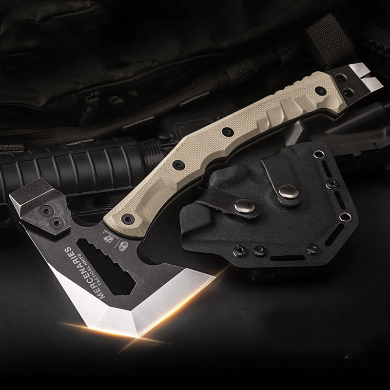 Mercenary Tactics military camping axe with rugged tactical design and durable handle