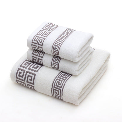 Three-piece towels gift box set by My Store, featuring neatly folded towels in a presentation box