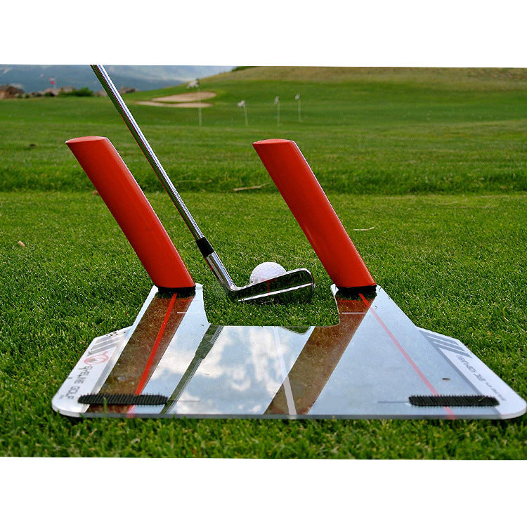 Putting practice mirror and putting practice device accessories for golf training setup