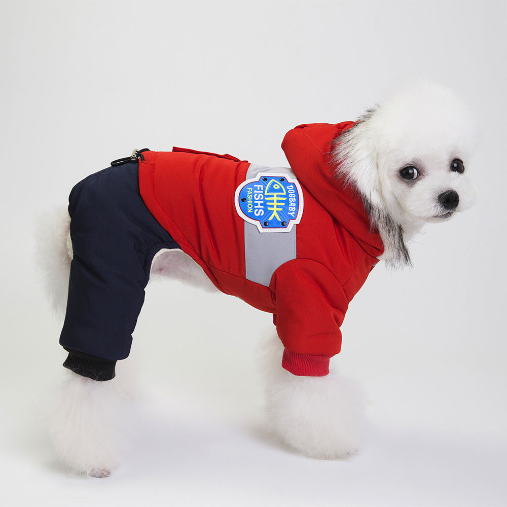 Dog snow coat by My Store, warm pet clothing for winter weather