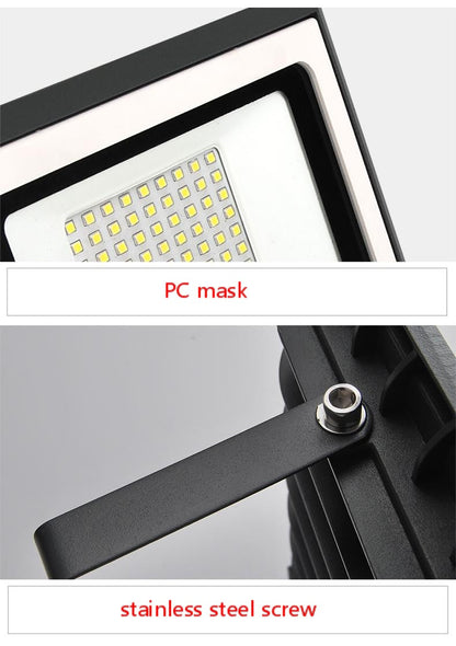 LED outdoor flood light by My Store, compact rectangular fixture for bright exterior illumination