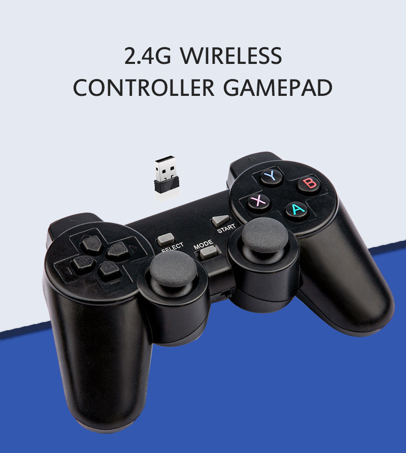 Portable HD wireless game emulator arcade host with handheld console and built-in game controls