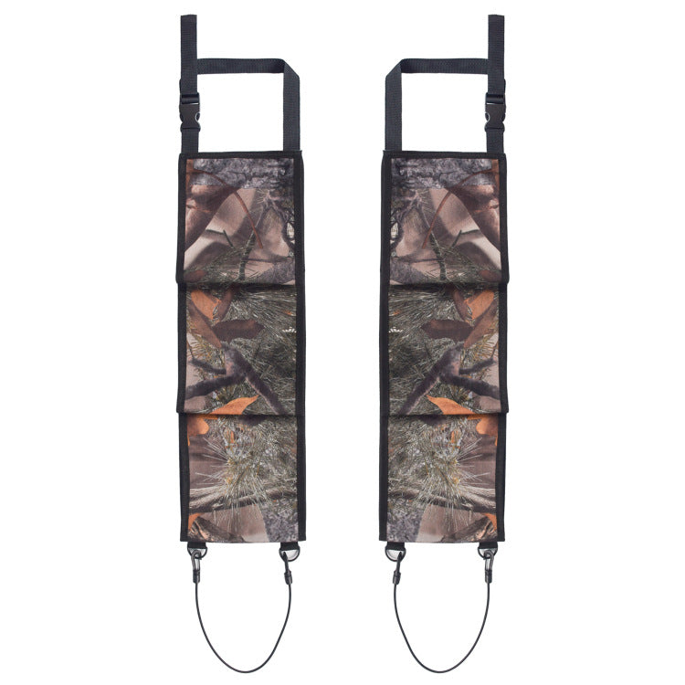 Multifunctional car holster attached to the front seat back for organized vehicle storage