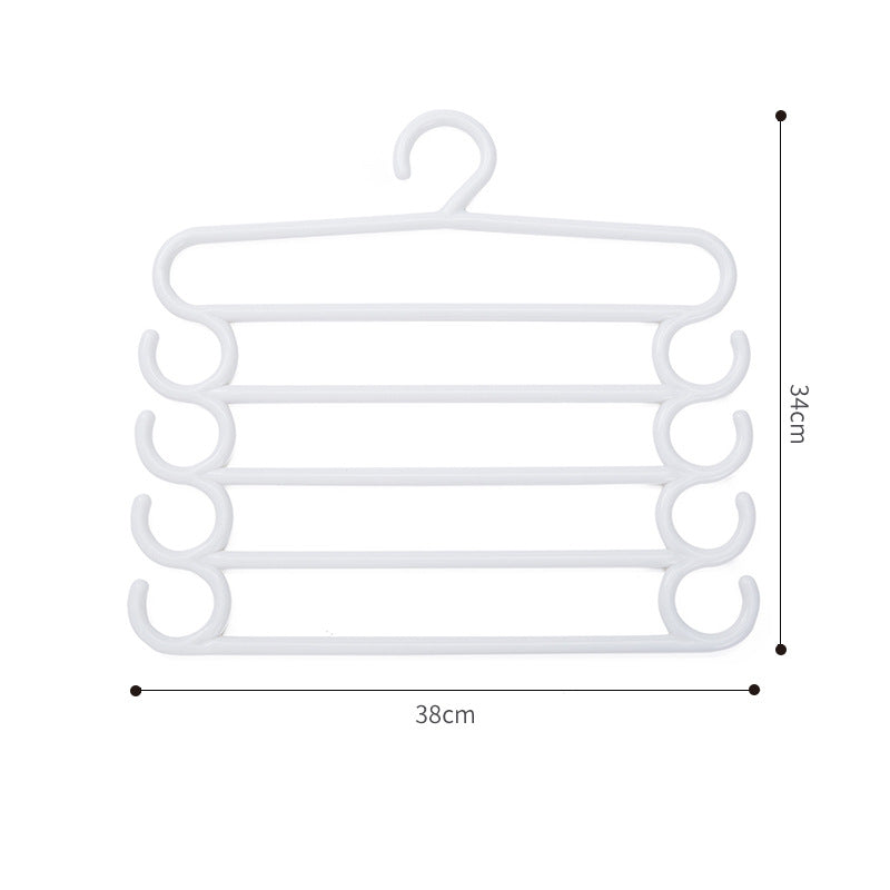 Stainless steel multi-layer pants hanger and trousers storage rack for wardrobe closet organization