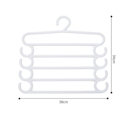 Stainless steel multi-layer pants hanger and trousers storage rack for wardrobe closet organization