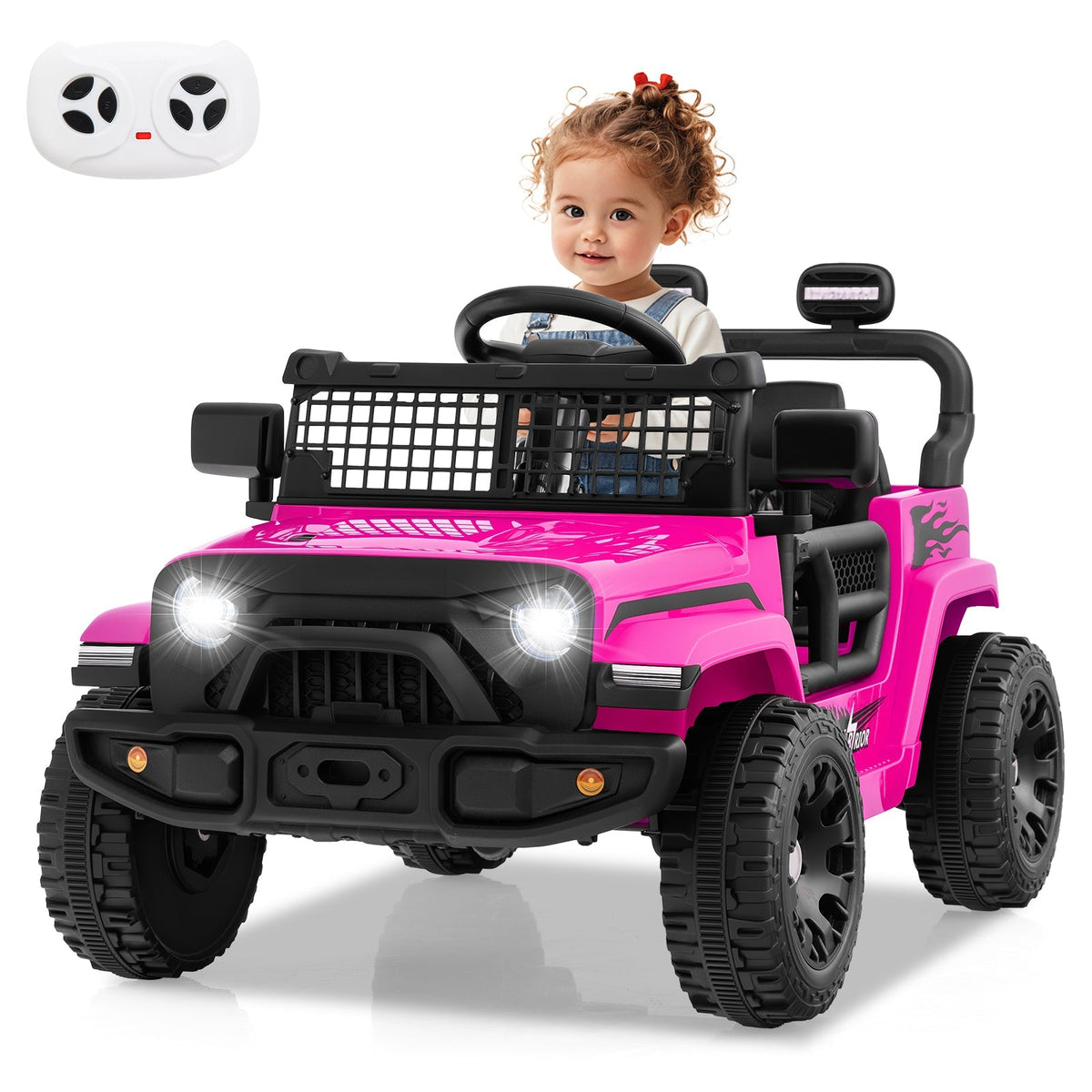 12V kids ride-on truck by GBruno Store, battery-powered electric vehicle with realistic truck design and colorful exterior.