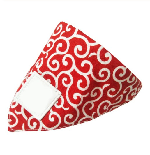 Dog triangular bandage displayed flat for pet first aid use