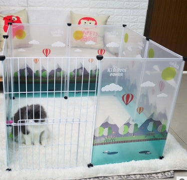 Transparent pet fence panel for dogs and cats, clear barrier design by My Store