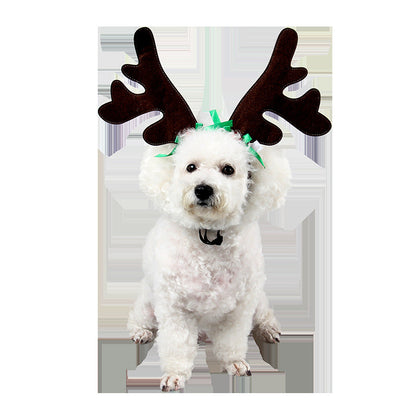 Christmas pet cat dog hat with festive design for cats and dogs