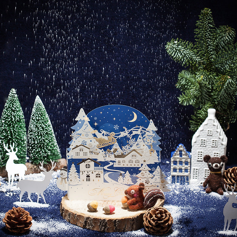 Three-dimensional greeting card by My Store with layered pop-up design
