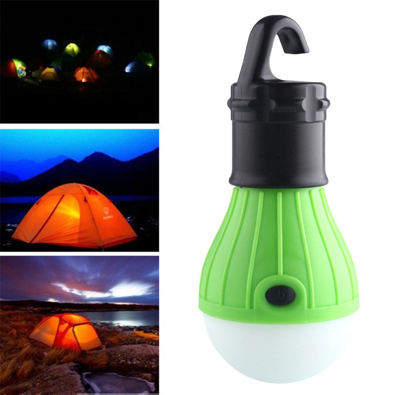 Outdoor portable camping tent lights, compact lanterns for illuminating a tent interior or campsite