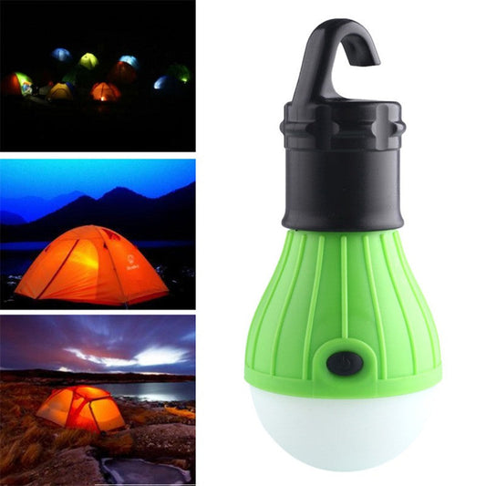 Outdoor portable camping tent lights, compact lanterns for illuminating a tent interior or campsite