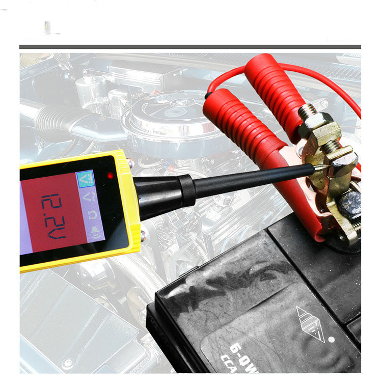 Automotive circuit voltage fault detector and maintenance tester tool shown on a plain background