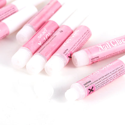 Nail art glue for personal use by My Store in a compact adhesive bottle