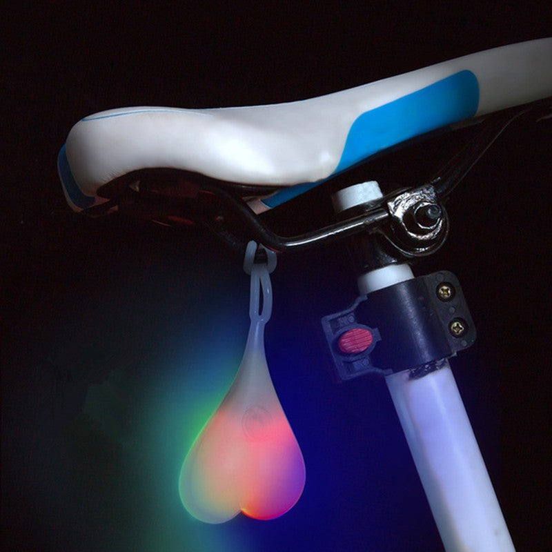 Beating Heart bike rear light by My Store, red heart-shaped LED safety light for bicycle seatpost