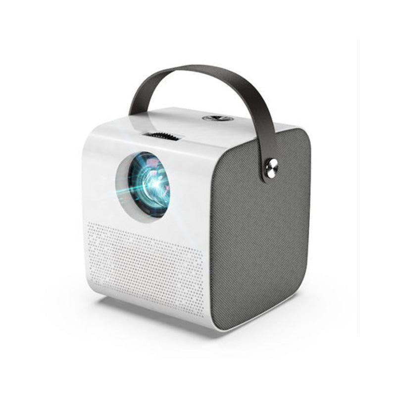 1080P HD portable projector by My Store, compact black design displayed on a plain background