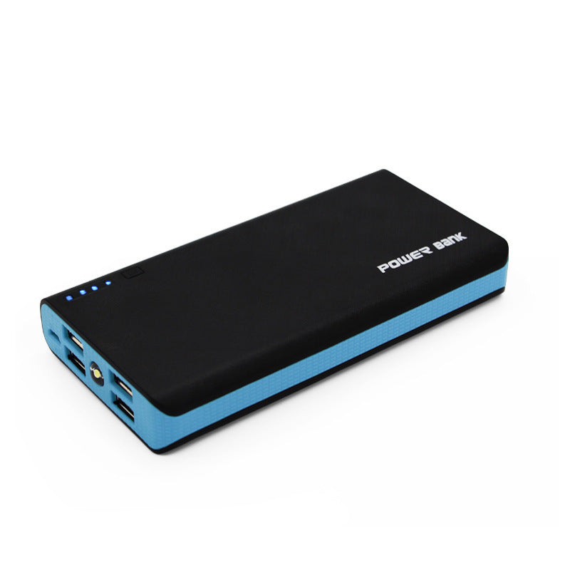 20000mAh mobile power bank for charging phones and tablets, compact portable design
